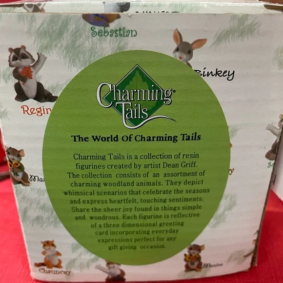 Fitz and Floyd Charming Tails “Under Hat Sisters” EUC in box, initialed C & S - Picture 2 of 4